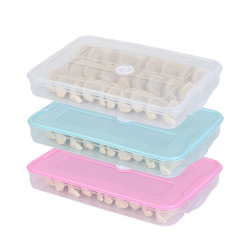 饺子盒鸡蛋盒厨房家用水饺盒冰箱保鲜盒收纳盒塑料冷冻托盘馄饨盒